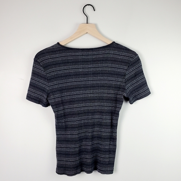 Basic Equipment Gray Black Top Large - Picture 5 of 5